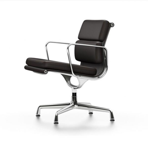 Soft-Pad-EA-208Chocolate-LeatherChrome-Swivel-Base