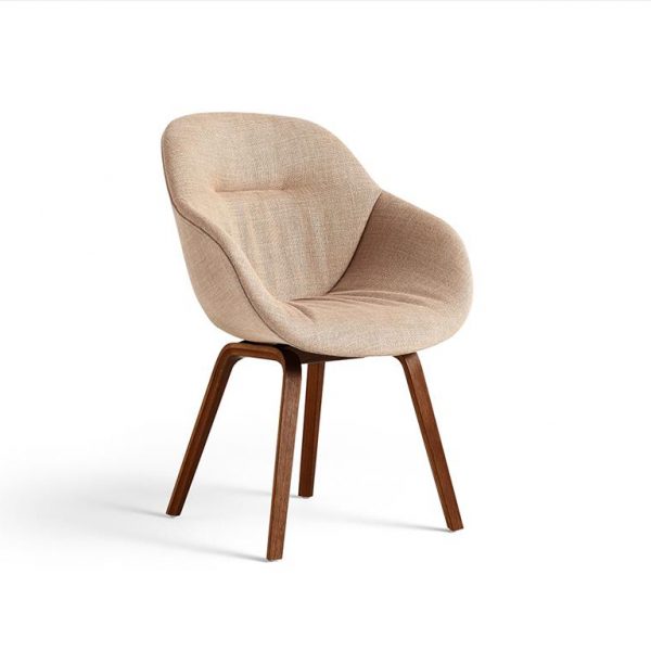 About-a-Chair-AAC-123-Soft-Walnut--Linen-Grid-Dark-Beige