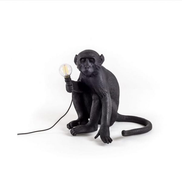 The-Monkey-Lamp-Outdoor-Black-Sitting-Version