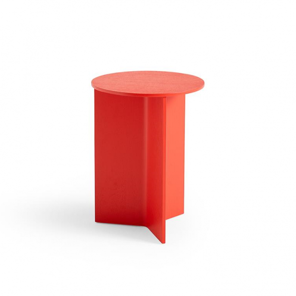 Slit-Table-Wood--High-Candy-Red-Ø35