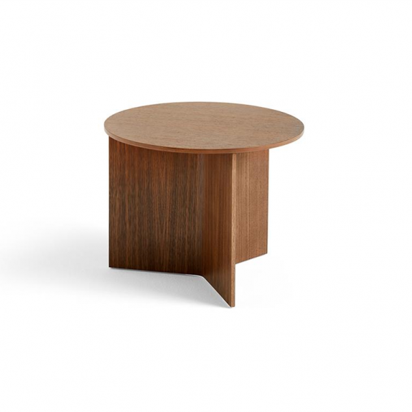 Slit-Table-Wood--Round-Walnut-Ø45