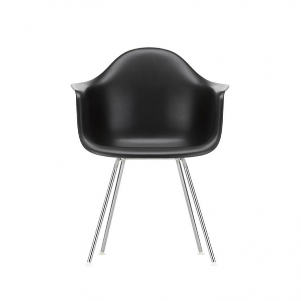 Eames-Plastic-Armchair-DAX-Black--Chrome-Base