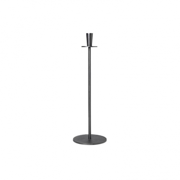 Hoy-Casted-Candle-Holder-Black