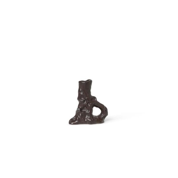 Dito-Candle-Holder-Single--Dark-Brown