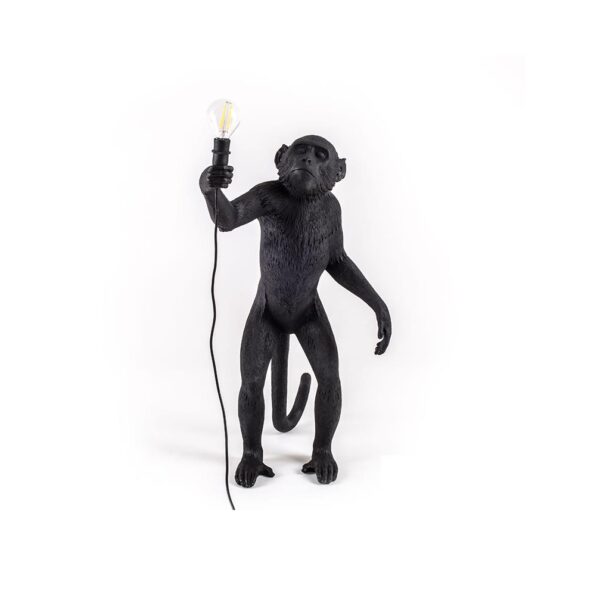 Monkey-Lamp-Standing-Black