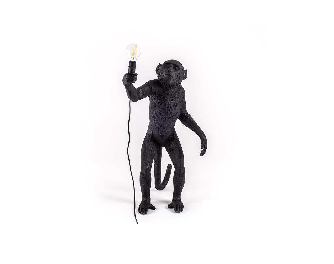 Monkey-Lamp-Standing-Black