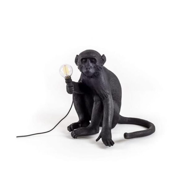 The-Monkey-Lamp-Outdoor-Black-Sitting-Version