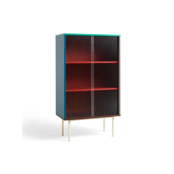 Colour-Cabinet-Tall-W-Glass-Doors-Multi