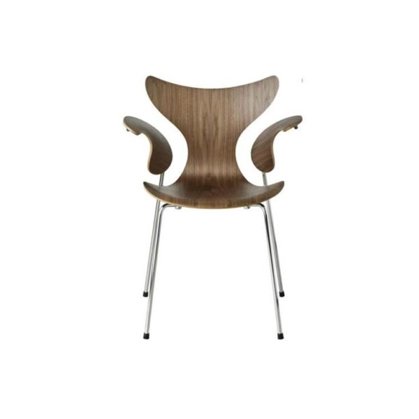 Lily-Armchair-Clear-Lacquered-Veneer--Walnut-Chrome