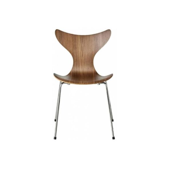 Lily-Chair-Clear-Lacquered-Veneer--Walnut-Chrome