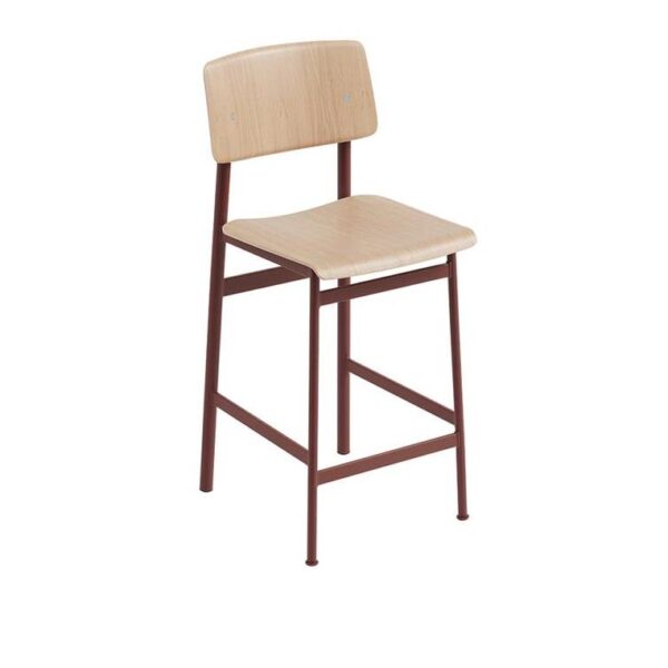 Loft-Bar-Stool-OakDeep-Red