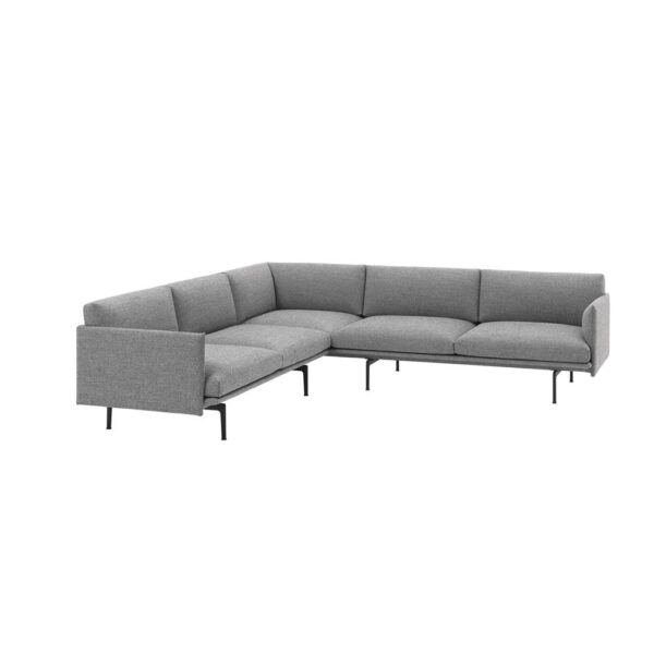 Outline-Corner-Sofa-Hallingdal-166-Black-Base