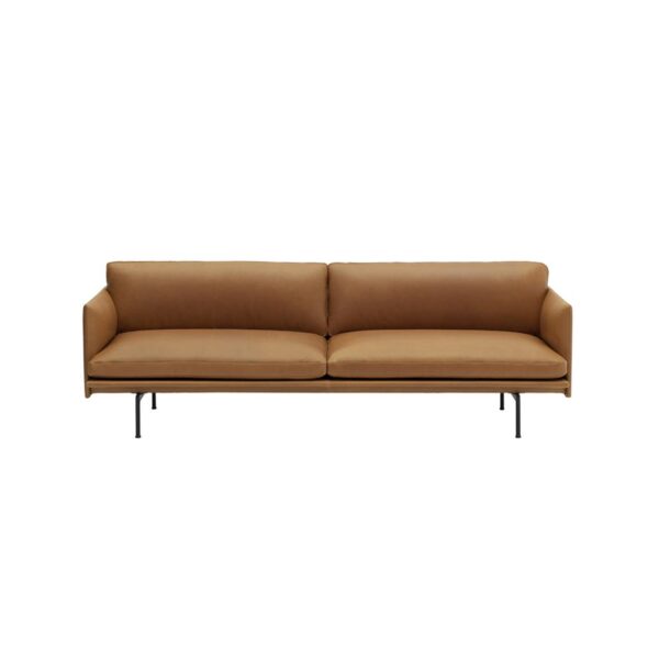 Outline-Sofa-3-Seater-Cognac-Refine-Leather-Black-Base