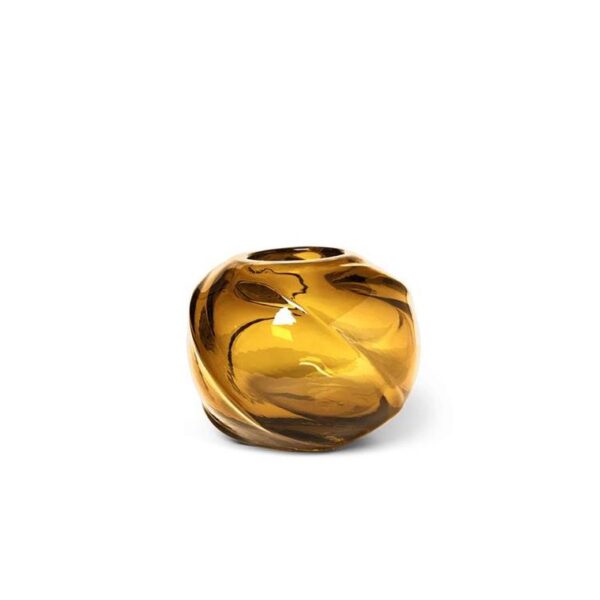 Water-Swirl-Vase-Round--Amber