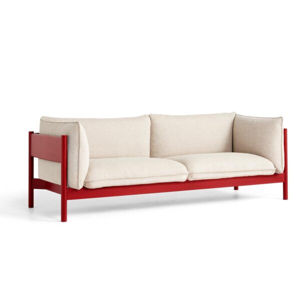 Arbour-3-Seater--Hallingdal-220--Wine-Red-Water-Based-Lacquered-Solid-Beech