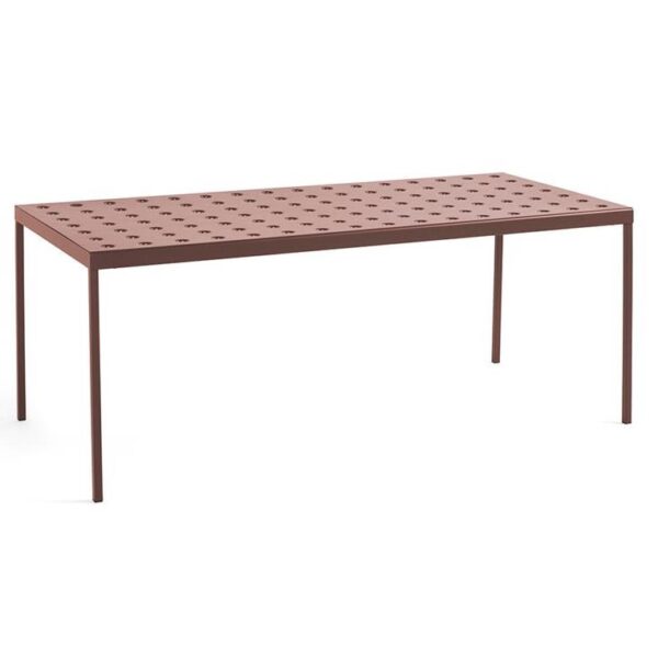 Balcony-Table-Iron-Red-L190