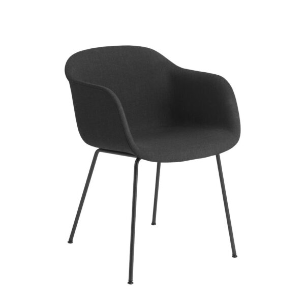 Fiber-Armchair-Tube-Base-Black-Fabric