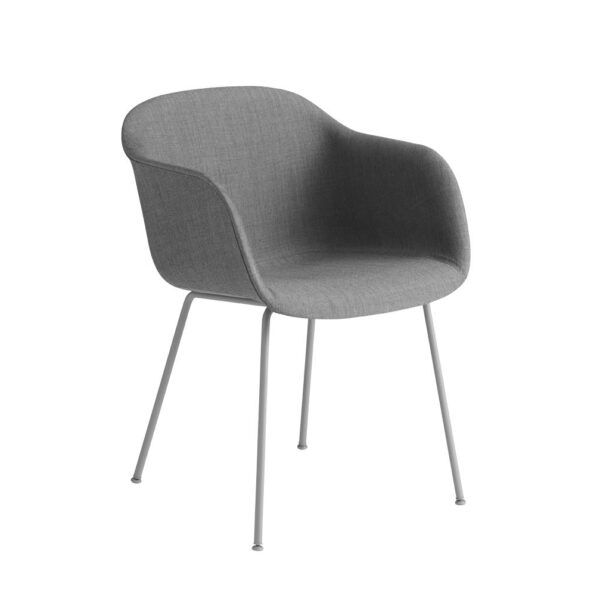 Fiber-Armchair-Tube-Base-Grey-Fabric