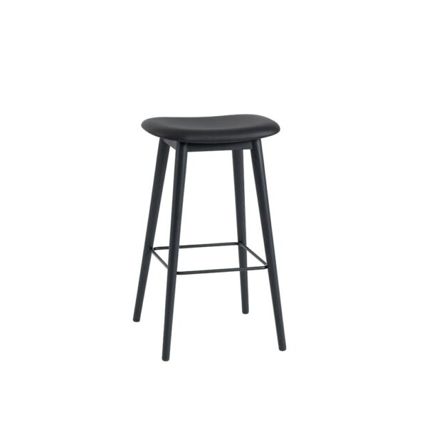 Fiber-Bar-Stool-75-with-Wood-Base-Refine-Leather-Black