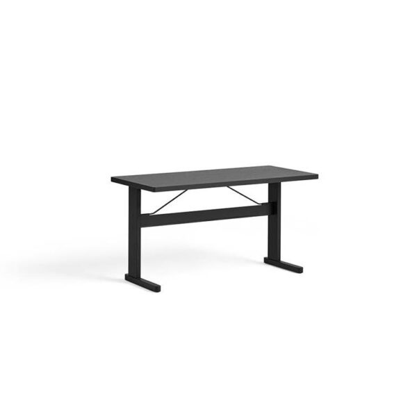 Passerelle-Desk-Ink-Black-Lacquered-Oak--Ink-Black-Crossbar--L140