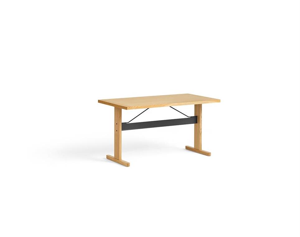 Passerelle-Desk-Lacquered-Oak--Ink-Black-Crossbar--L140