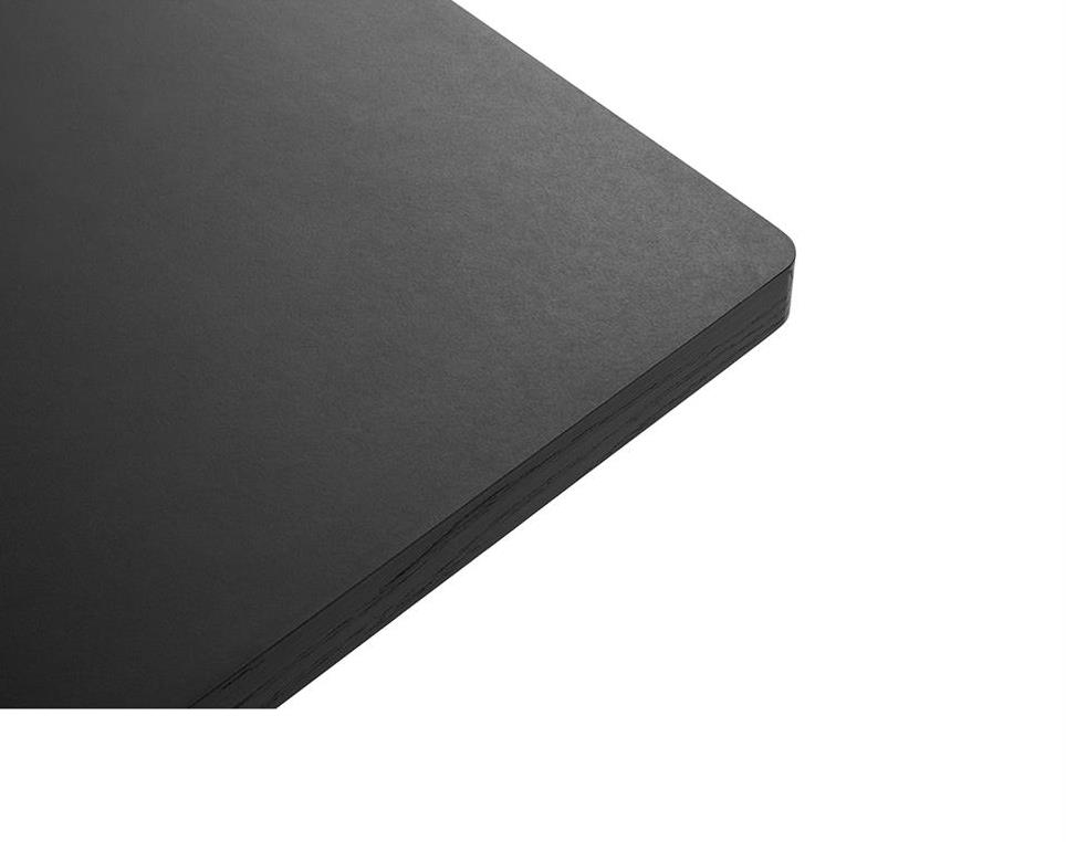 Passerelle-Table-Ink-Black-Lacquered-Oak--Ink-Black-Crossbar--Black-Linoleum--L200