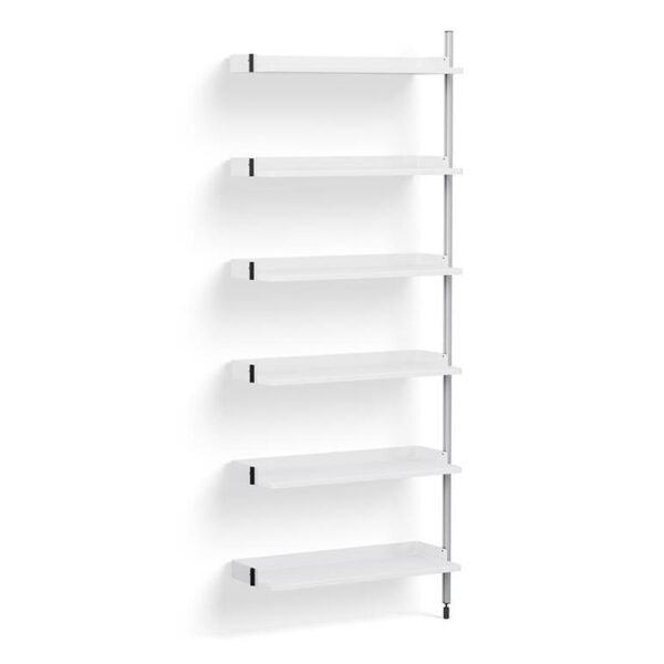 Pier-System-100-Add-on-PS-White-Steel--Clear-Profiles