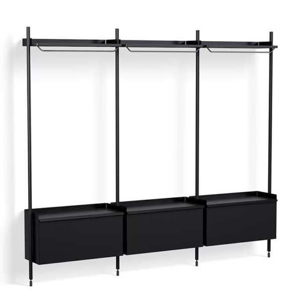 Pier-System-1003-3-Columns-PS-Black-Steel--Black-Profiles