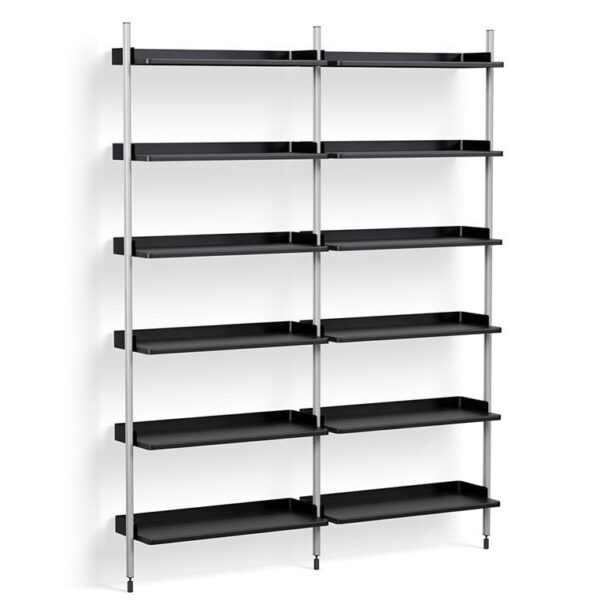 Pier-System-102-2-Columns-PS-Black-Steel--Clear-Profiles