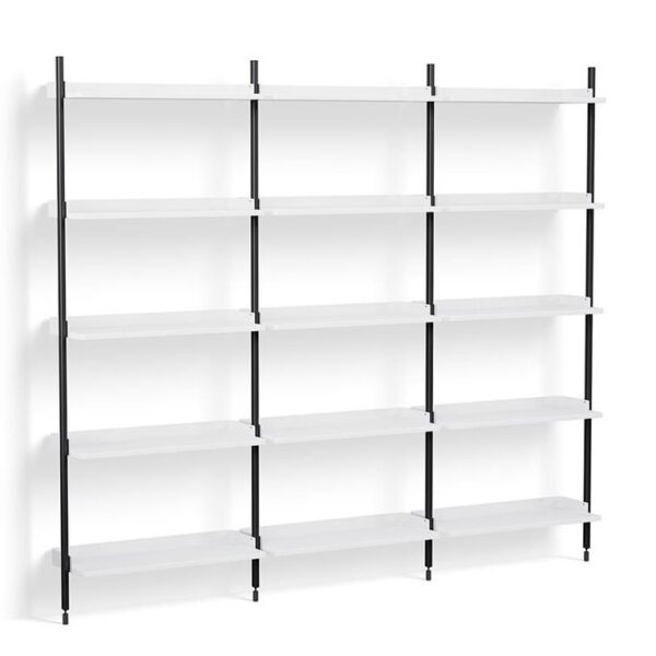 Pier-System-113-3-Columns-PS-White-Steel--Black-Profiles