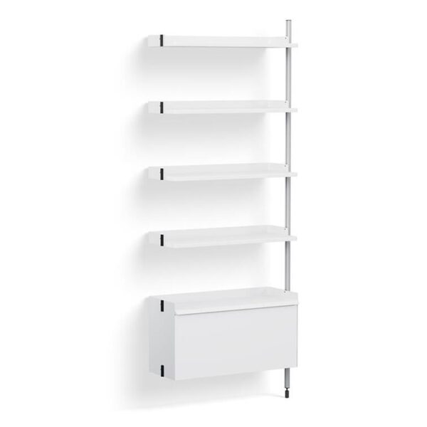 Pier-System-120-Add-On-PS-White-Steel--Clear-Profiles