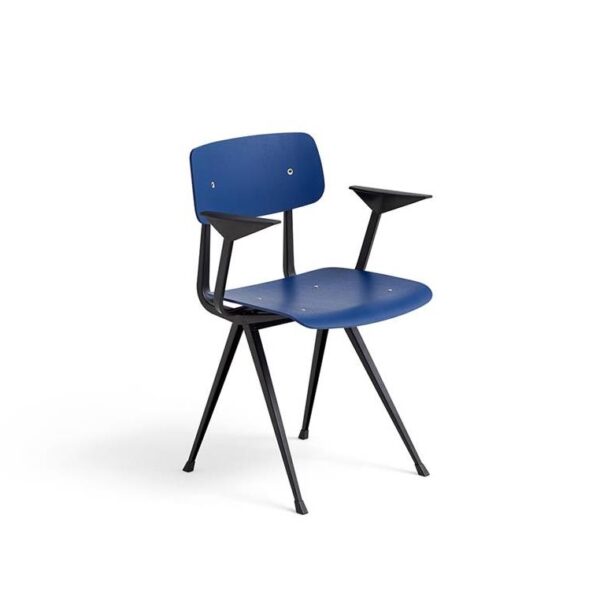 Result-Armchair-Black-Steel--Dark-Blue-Lacquered