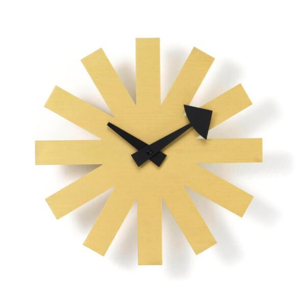 Asterisk-Clock-Brass