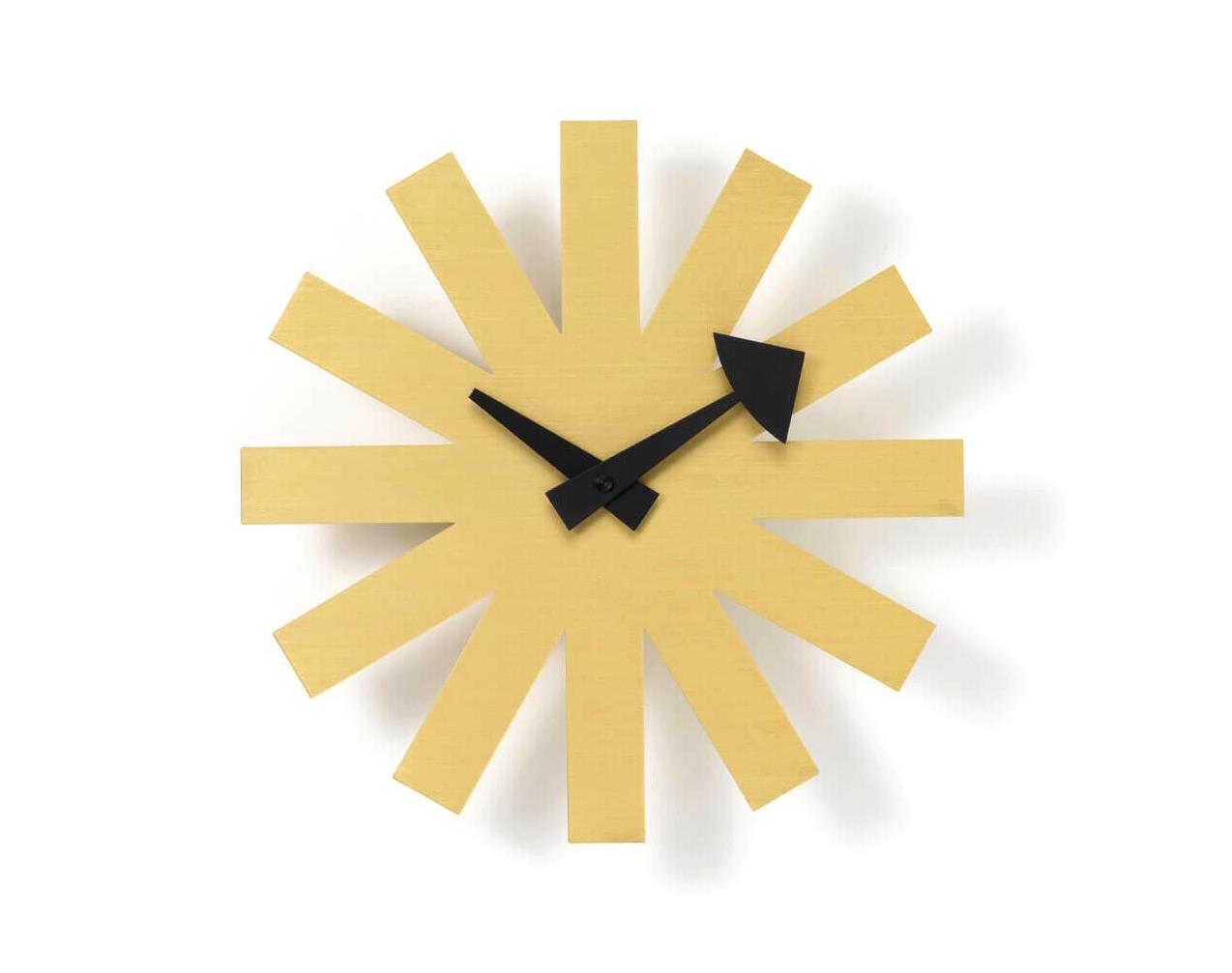 Asterisk-Clock-Brass