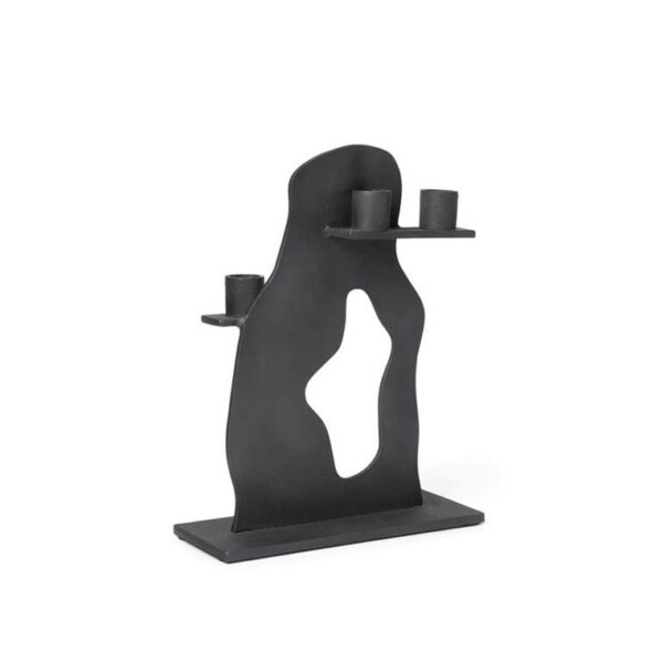 Erode-Candle-Holder-Black-Aluminium