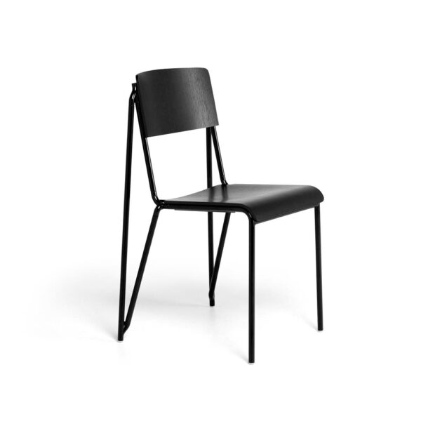 Petit-Standard-Chair--Black-Powder-Coated-Steel-Black-Stained