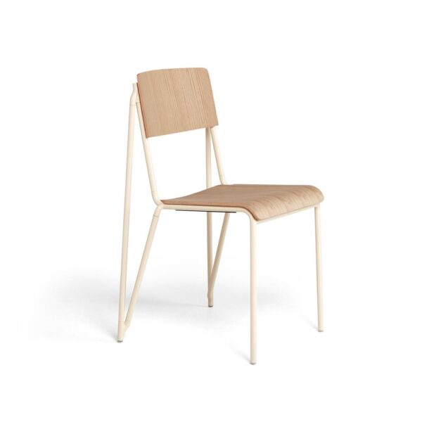 Petit-Standard-Chair--Pearl-Powder-Coated-Steel-Matt-Lacquered