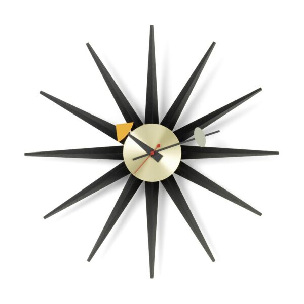 Sunburst-Clock-BlackBrass