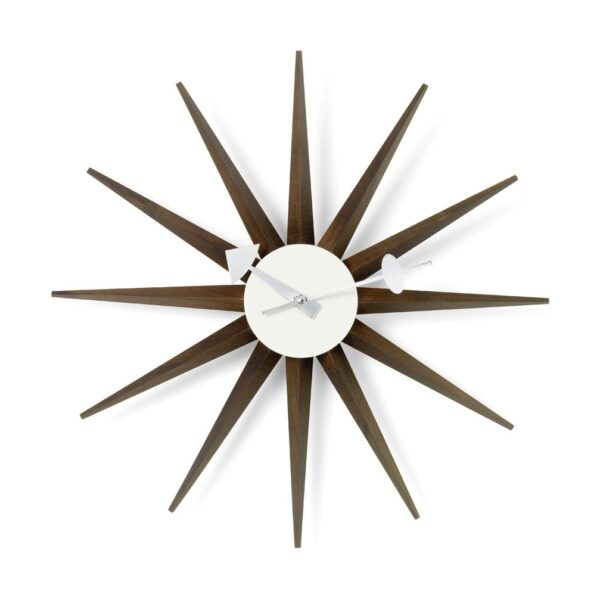 Sunburst-Clock-Walnut