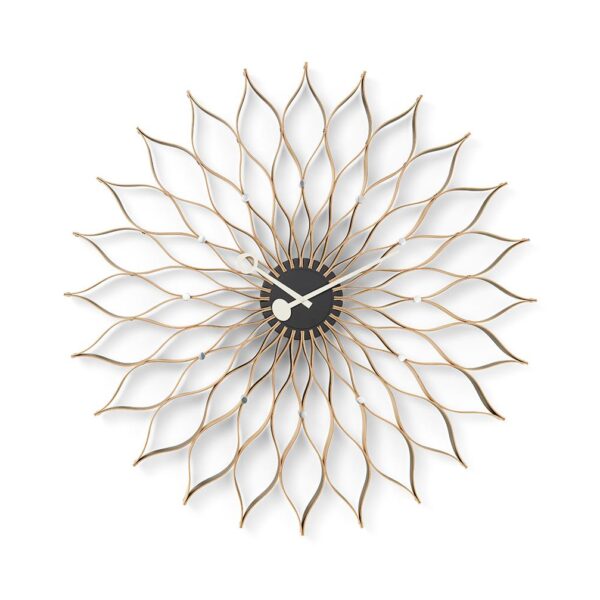 Sunflower-Wall-Clock-Birch