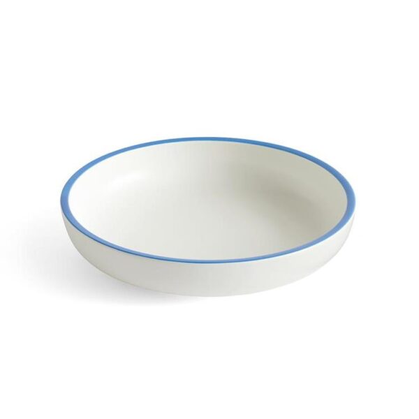 Sobremesa-Serving-Bowl--Large--White-with-Blue-Rim