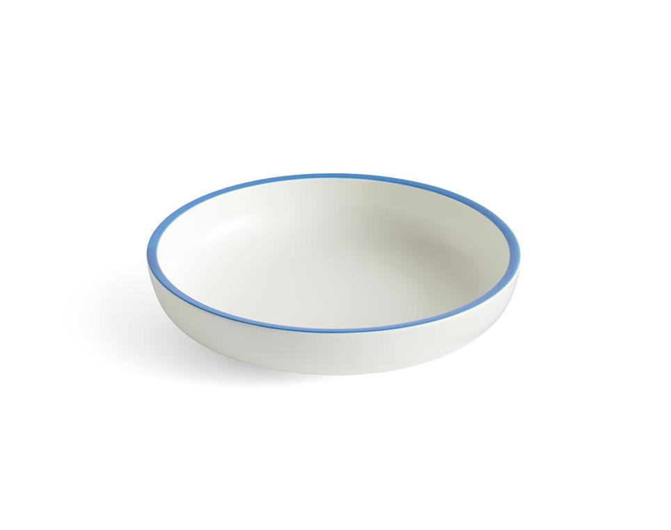 Sobremesa-Serving-Bowl--Large--White-with-Blue-Rim