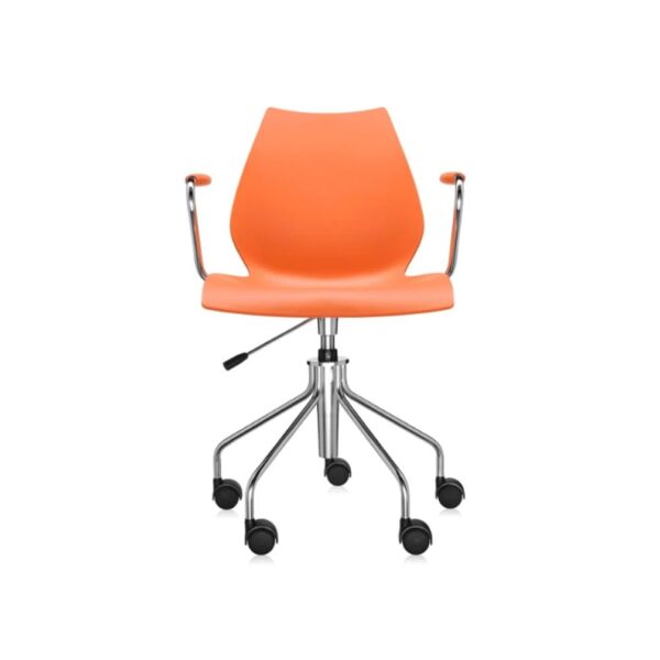 Maui-Swivelling-With-Armrest-Orange