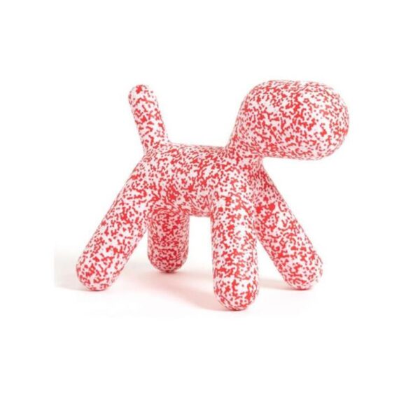Puppy-M-Abstractdog-Dalmata-White--Red