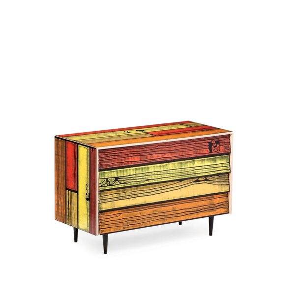 Wrongwoods-Chest-of-Drawers-Yellow-with-Red