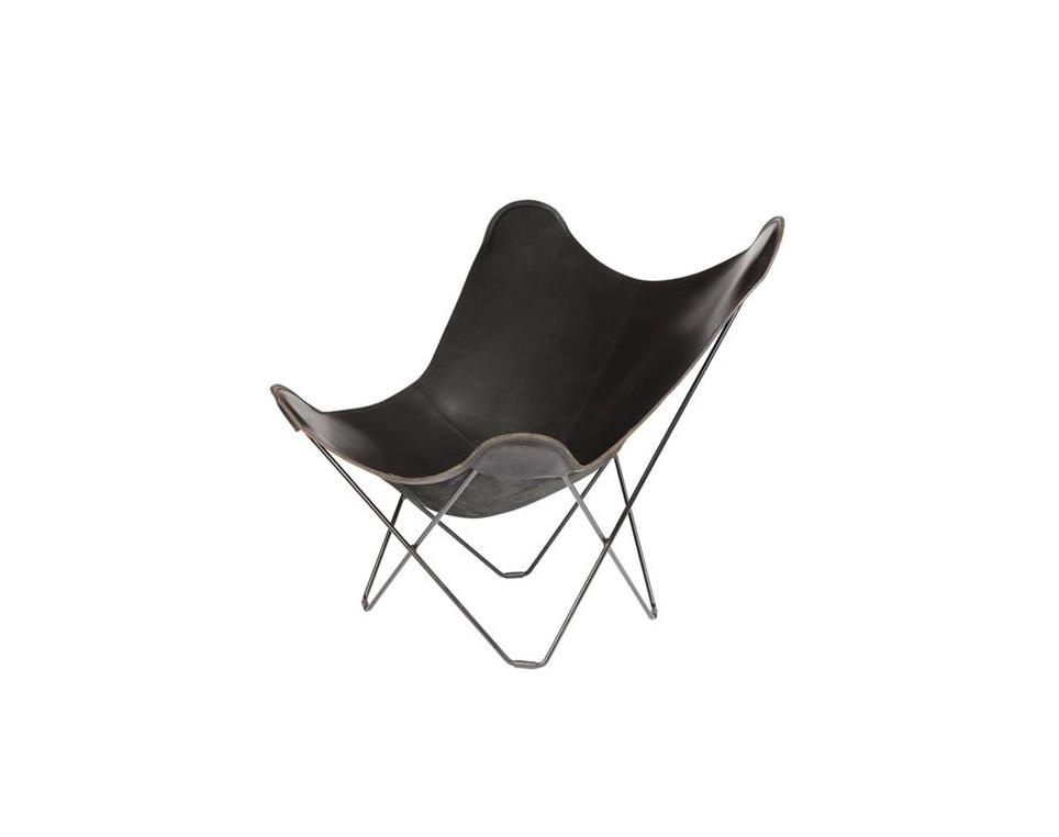 WEINBAUMS  Lammfell schwarz für Hardoy Butterfly Chair