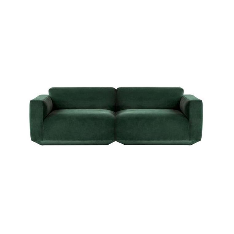 Develius-Modular-Sofa-Configuration-A--Velvet-Forest-Green