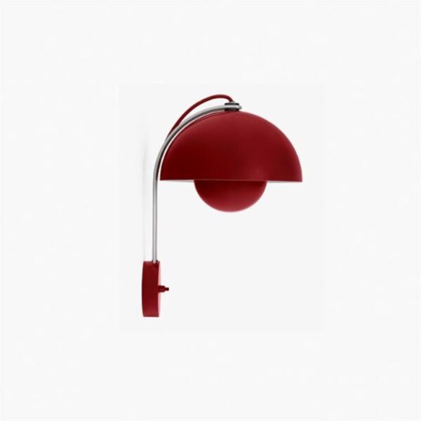Flowerpot-Wall-Lamp-VP8-Vermilion-Red