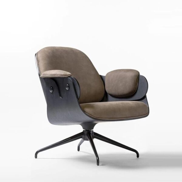 Low-Lounger-Armchair-Ash-Black-Effect--Sepia-Leather