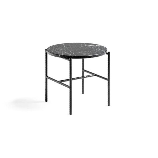 Rebar-Side-Table-Black-Frame--Black-Marble--Ø-45